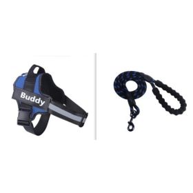Fashion Simple Pet Leash Chest Strap Set (Option: Blue-S)