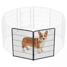 Metal Material, Foldable Pet Fence With A Door, Suitable For Small, Medium And Large-sized Dogs Outdoors (Option: 40in)
